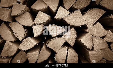 Pile de bois comme background, Close up Banque D'Images