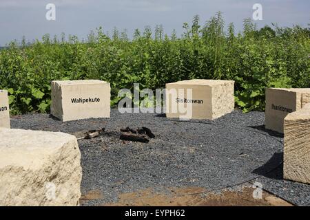 Une section du conseil de forêt donnent sur le bouton Pilote au site de préservation à Mendota Heights, Minnesota. Banque D'Images