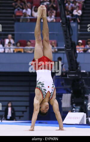 Hiroshima, Japon. 2 Août, 2015. Shirai Kenzo (JPN) Gymnastique Artistique : La 6e Championnats asiatiques de l'appareil de marbre à Hiroshima, Japon . Credit : Sho Tamura/AFLO SPORT/Alamy Live News Banque D'Images