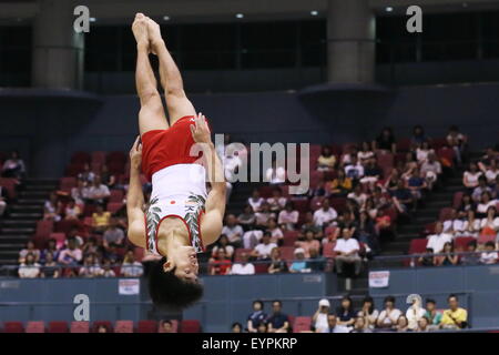 Hiroshima, Japon. 2 Août, 2015. Shirai Kenzo (JPN) Gymnastique Artistique : La 6e Championnats asiatiques de l'appareil de marbre à Hiroshima, Japon . Credit : Sho Tamura/AFLO SPORT/Alamy Live News Banque D'Images