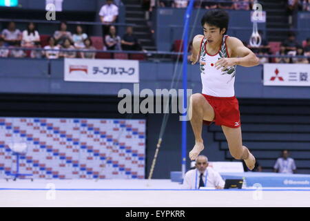 Hiroshima, Japon. 2 Août, 2015. Shirai Kenzo (JPN) Gymnastique Artistique : La 6e Championnats asiatiques de l'appareil de marbre à Hiroshima, Japon . Credit : Sho Tamura/AFLO SPORT/Alamy Live News Banque D'Images