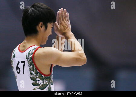 Hiroshima, Japon. 2 Août, 2015. Shirai Kenzo (JPN) Gymnastique Artistique : La 6e Championnats asiatiques engins Saut Hommes à Hiroshima, Japon . Credit : Sho Tamura/AFLO SPORT/Alamy Live News Banque D'Images