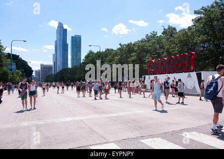 Grant Park. 06Th Aug 2015. 01 août, 2015. - Festival Lollapalooza 2015 à Grant Park. Chicago, USA/alliance Photo © dpa/Alamy Live News Banque D'Images