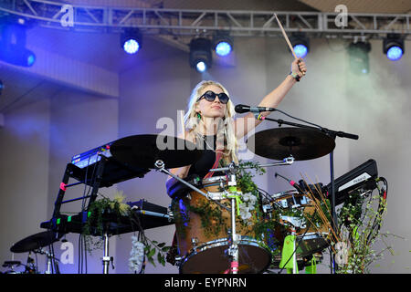 Grant Park. 06Th Aug 2015. 01 août, 2015. - Soins en live pendant le festival Lollapalooza 2015 à Grant Park. Chicago, USA/alliance Photo © dpa/Alamy Live News Banque D'Images