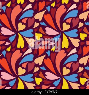 Seamless background vector Valentine lumineux pour la conception romantique Illustration de Vecteur