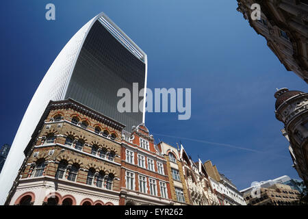 Le bâtiment de talkie-walkie (20) vue depuis la rue Fenchurch Street Eastcheap Banque D'Images