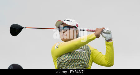 Turnberry, Ecosse. 09Th Aug 2015. Ricoh Womens British Open Golf Day 4, final round. Ha Na Jang au 17ème tee Crédit : Action Plus Sports/Alamy Live News Banque D'Images