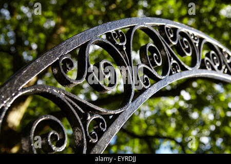 Au-dessus d'une porte du parc de la ferronnerie Banque D'Images