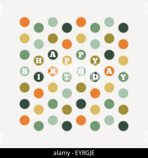 Vector illustration de l'élément de design pattern dots d'anniversaire. Banque D'Images