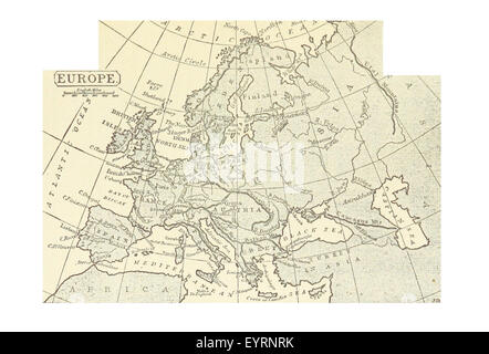 Cette image, tirée de la page 115 de Gill's Imperial Geography, montre une carte de l'œuvre, fournissant une représentation visuelle de la géographie mondiale et des territoires impériaux. Banque D'Images