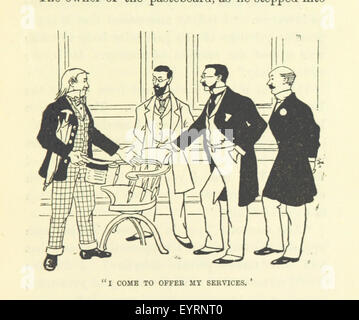 Une image de la page 115 de « The Dealer in Death and Other Stories », avec des illustrations qui complètent le récit des récits de la mort et des leçons morales. Banque D'Images