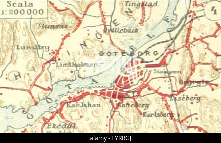 L'image présente une carte de 'la Terra, trattato popolare', un traité géographique populaire, montrant les caractéristiques géographiques détaillées et les masses terrestres. Banque D'Images