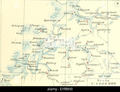 Cette image est une carte extraite de la page 1349 de 'la Terra, trattato popolare', un traité populaire sur Terre. La carte représente probablement une vue d'ensemble géographique à grande échelle ou des régions clés de la Terre, en mettant l'accent sur les caractéristiques physiques ou les frontières politiques. Banque D'Images
