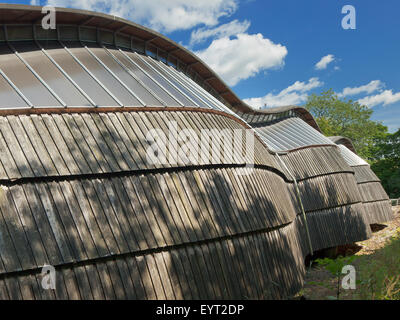 L'édifice à l'Gridshell le Weald et Downland Open Air Museum, Singleton, West Sussex. Banque D'Images