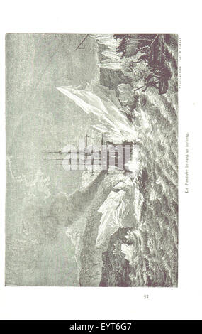 Une image de la page 335 de 'la Terre de désolation', représentant une excursion au Groenland, avec un accent sur l'environnement naturel et l'exploration pendant l'été. Banque D'Images