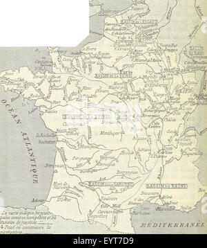 La carte '.' extraites de Flickr ID 11222967605 Image prise à partir de la page 366 de "Géographie I La France Banque D'Images