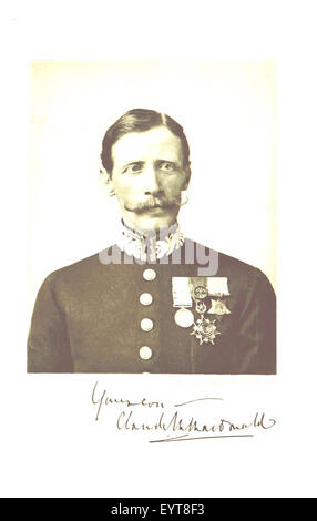 Une image tirée de 'Up the Niger', représentant une scène de la mission du major Claude Macdonald sur les fleuves Niger et Benue en Afrique de l'Ouest. Banque D'Images