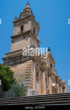 Cathédrale de San Giovanni Battista de Raguse, Val di Noto. Sicile, Italie. Banque D'Images