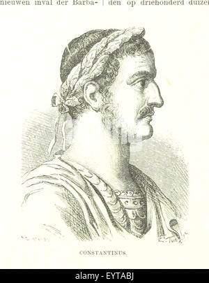 Cette image de la page 48 de 'Geïllustreerde geschiedenis van België' montre une illustration liée à l'histoire de la Belgique, mise à jour par EUG. Hubert pour refléter la période contemporaine. L'image présente les moments historiques clés du développement de la Belgique. Banque D'Images