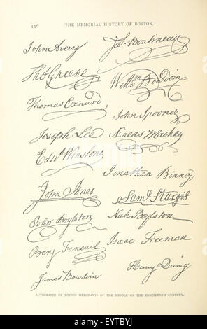 Image prise à partir de la page 544 de "l'histoire de Boston Memorial, y compris le comté de Suffolk, Massachusetts. 1630-1880. [Avec des illustrations, etc.]' image prise à partir de la page 544 de "l'histoire du Mémorial Banque D'Images