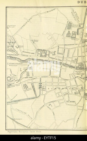 Image tirée du « Guide européen d'Appleton », présentant les pays européens abordés dans le guide. L'image inclut des cartes et met en évidence des régions clés d'Angleterre, de France, d'Allemagne, etc. Banque D'Images