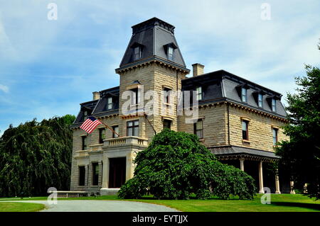 Newport, Rhode Island : Chateau-sur-Mer, achevée en 1852 pour William Shepard Wetmore * Banque D'Images