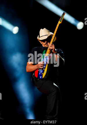 Brad Paisley se produiront au Festival de musique CMA à Nashville, au Tennessee Banque D'Images