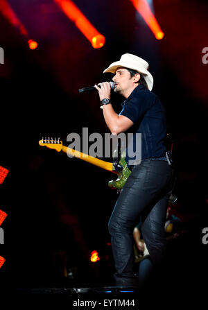 Brad Paisley se produiront au Festival de musique CMA à Nashville, au Tennessee Banque D'Images