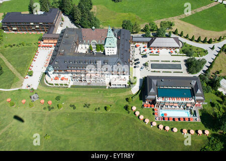 L'Allemagne, l'Elmau, Garmisch partie les églises, hautes terres, Région du Wettersteingebirge, Elmau castle Banque D'Images