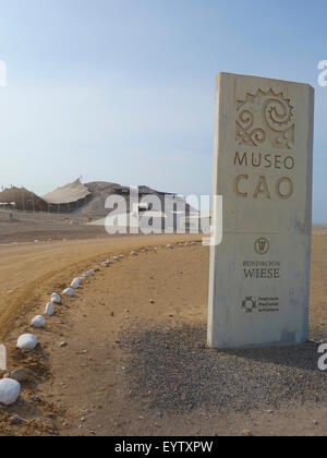 Le El Brujo complexe archéologique, au nord de Trujillo, en province de La Libertad, au Pérou. Banque D'Images