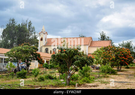 Mission catholique de Jau, la province de Huila, Angola Banque D'Images