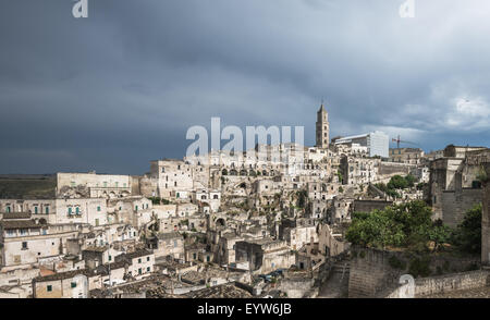 Ancienne ville de Matera (Sassi di Matera), Basilicate, Italie Banque D'Images