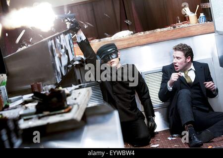 L'année du Green Hornet : 2011 Etats-Unis Directeur : Michel Gondry Seth Rogen, Jay Chou Banque D'Images