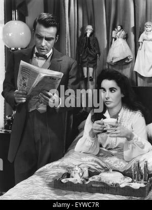 Arbre de vie ; Année : 1957 ; - Réalisation : Edward Dmytryk ; Montgomery Clift , Elizabeth Taylor (Liz) Banque D'Images