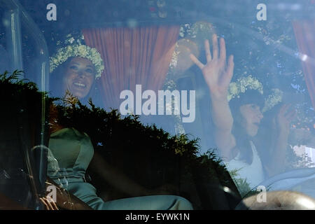 Porto, Portugal. 09Th Aug 2015. Jorge Mendes entrepreneur mariage. Honneur mesdames (Peter Grenadier / Global Images) Credit : Atlantico Press/Alamy Live News Banque D'Images