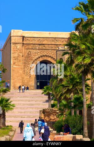 Bab Oudaia, Oudaia Kasbah, Rabat, Maroc, Afrique du Nord, Afrique Banque D'Images