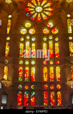 Sagrada Familia, UNESCO World Heritage Site, Barcelone, Catalogne, Espagne, Europe Banque D'Images