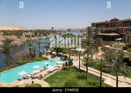 Old Cataract sur le Nil, Assouan, Egypte, Afrique du Nord, Afrique Banque D'Images