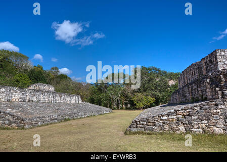 Ball, Ek Balam, site archéologique maya, Yucatan, Mexique, Amérique du Nord Banque D'Images