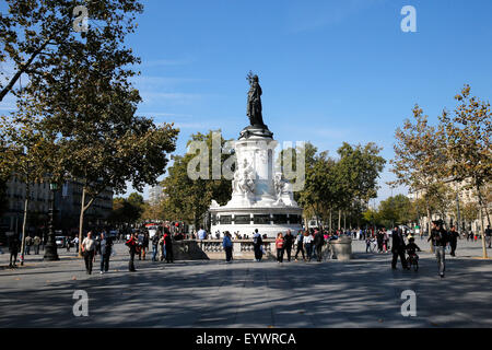 Place de la République, Paris, France, Europe Banque D'Images