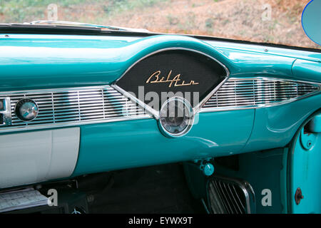 Chevrolet Bel Air classique voiture à Cuba. Banque D'Images