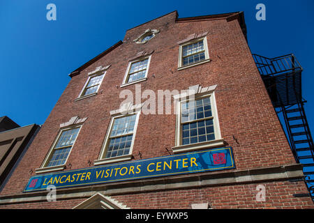 Centre du patrimoine historique de la place de Penn, Lancaster City, PA. Banque D'Images