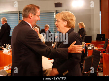 Matthias Platzeck, BKin, Angela Merkel - Treffen der BKin mit den Regierungschefs der Länder, 12. Juni 208, Bundeskanzleramt, être Banque D'Images