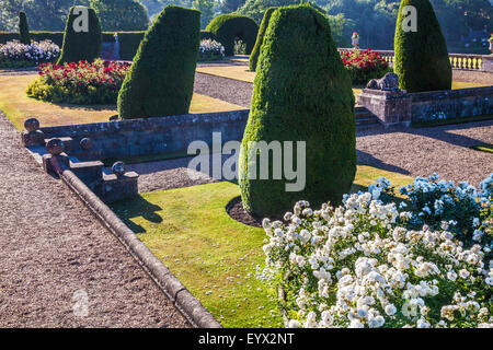 La terrasse de Bowood House dans le Wiltshire. Banque D'Images