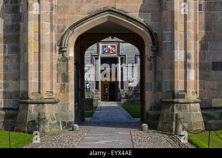 Entrée au King's College de l'université d'Aberdeen, Écosse, Royaume-Uni Banque D'Images