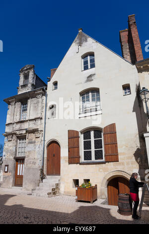 Rue de Langeais, Indre-et-Loire, France Banque D'Images