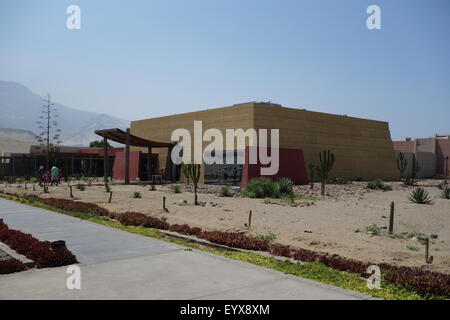 Le musée de site à Huaca de la Luna complexe archéologique, près de Trujillo, Pérou, Province de La Libertad Banque D'Images