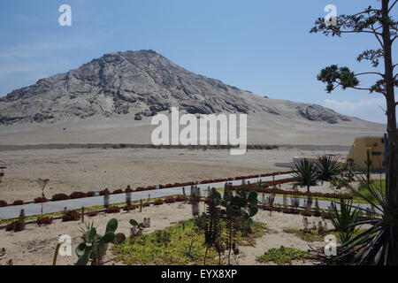 Cerro Blanco et de la Huaca de la Luna complexe archéologique, près de Trujillo, Pérou, Province de La Libertad Banque D'Images