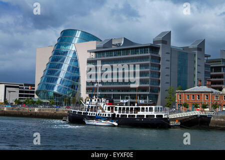 MV Mainistir Na Féile (restaurant River, le National Irish Centre de conférence, la ville de Dublin, Irlande Banque D'Images