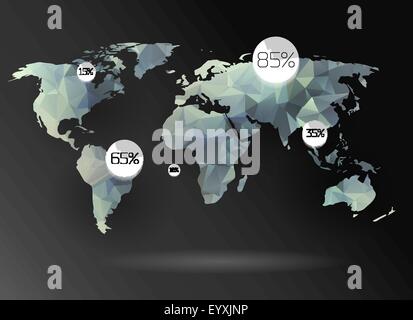 World map background Illustration de Vecteur